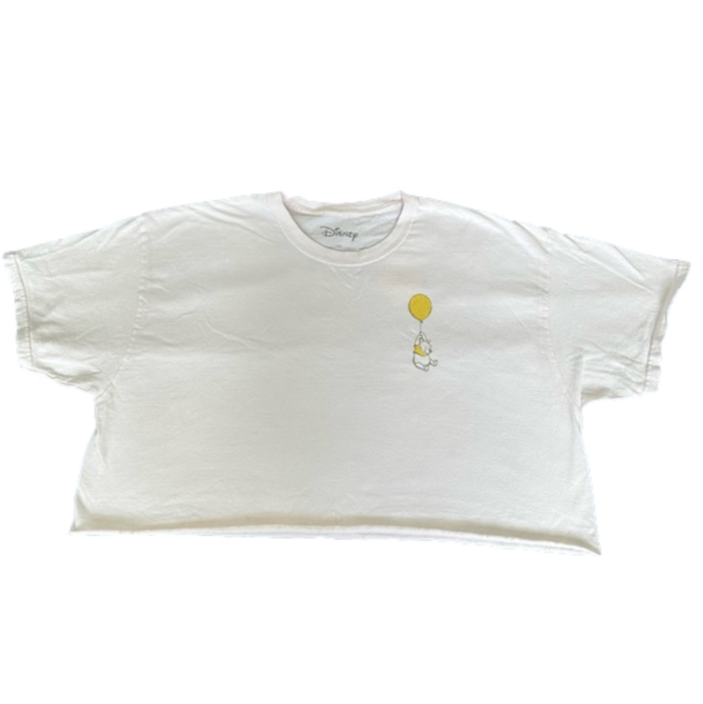 Disney Winnie the Pooh "Lift Yourself Up" Women's T-Shirt Med Off-White size XL